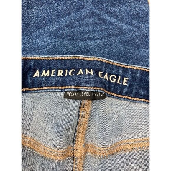 American Eagle next level stretch super high rise flare jeans with slit at ankle - Picture 10 of 12